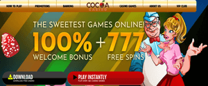 Cocoa Casino welcome bonus